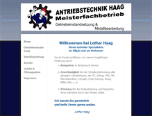 Tablet Screenshot of antriebstechnik-haag.de